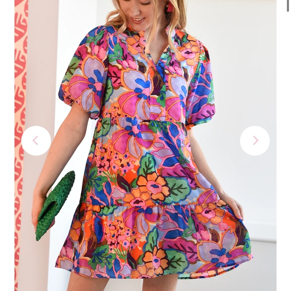 THML purple floral dress